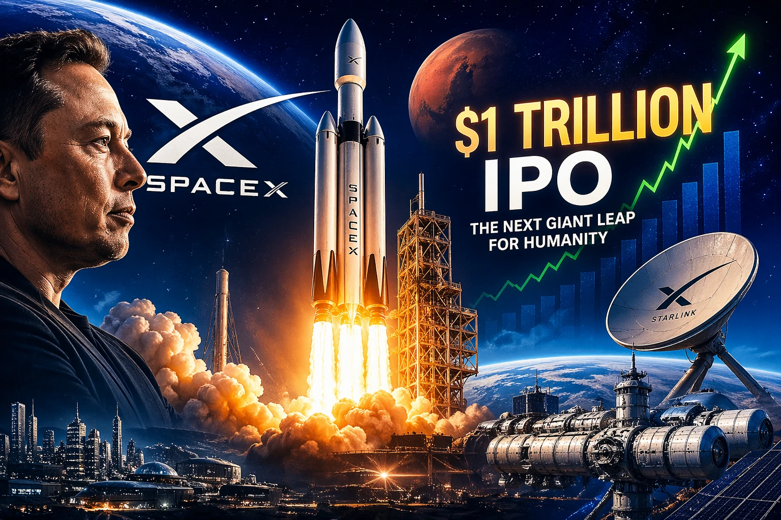 The $1 Trillion Space Gamble: How SpaceX’s IPO Could Rewrite the Future of Humanity